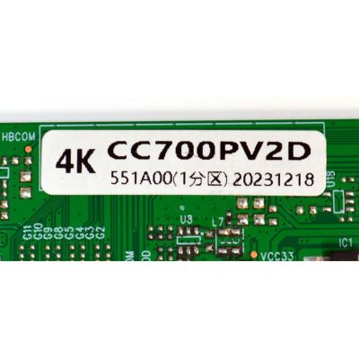 T-CON ORIGINAL PARA TV VIZIO / NUMERO DE PARTE CC700PV2D / LQ-K8-C96-11 / 4K-VBO / PANEL TPT700U2-PV3D.Q / DISPLAY CC700PV2D VER.01 / BN96-50356A / MODELO V705-H1 / V705-H1 LTCDZJMX - Imagen 4