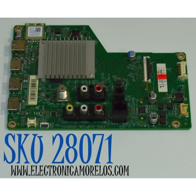 MAIN ORIGINAL PARA TV VIZIO 4K UHD HDR SMARTCAST / NUMERO DE PARTE XKCB02K073 / 715GB692-M01-B00-004K / (G)XKCB02K073090X / PANEL TPT550U1-QVN10.U / DISPLAY T550QVN10.0 / MODELO V555-J01 / V555-J01 LTCWE72Z