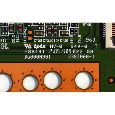 T-CON ORIGINAL PARA TV ONN / NUMERO DE PARTE K0019HVZG / BG000N901 / 338Z060-1 / ZAZZ / PTE29Q07JZ /  PANEL HK750WLEDM-SH1AH / DISPLAY JR745R3HA2Y / BN96-51821A / MODELO 100044717 75" - Imagen 2