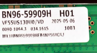 MAIN ORIGINAL PARA TV SAMSUNG 4K UHD HDR SMART TV / NUMERO DE PARTE BN96-59909H / BN41-03350A / BN41-03350 / KANT_SU2E_FU8 / BN9659909H / PANEL CY-BF055HGXV8H / DISPLAY LC550EQC (SS)(A4) / MODELO UN55U8000FBXZA - Imagen 3