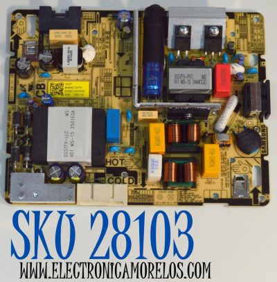 FUENTE DE PODER ORIGINAL PARA TV SAMSUNG / NUMERO DE PARTE BN44-01337H / L55S7A_FVD / BN4401337H / PANEL CY-BF055HGXV8H / DISPLAY LC550EQC (SS)(A4) / MODELO UN55U8000FBXZA