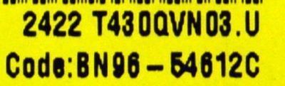MAIN ORIGINAL PARA TV SAMSUNG 4K UHD QLED / NUMERO DE PARTE BN96-18388U / BN41-03226A / BN41-03226 / BN9618388U / DFVC2417 / PANEL CY-QD043HHAV1H / DISPLAY T430QVN03.U / BN96-54612C / MODELO QN43LS03DDFXZA / QN43LS03DDFXZA AA01 - Imagen 2