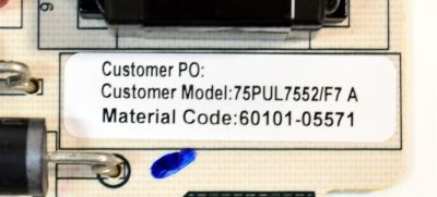 FUENTE DE PODER ORIGINAL PARA TV PHILIPS / NUMERO DE PARTE 60101-05571 / SHG7501A-116E-G / 25-DT1474-X2P1 / SHG6501B-116E / SHG7501A-116E / PANEL BOEI750WQ1-F92 / DISPLAY HV750QUB-F92 / MODELO 75PUL7552/F7 / 75PUL7552/F7 A - Imagen 2