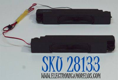 KIT DE BOCINAS ORIGINAL PARA TV LG 2 PIEZAS / NUMERO DE PARTE 1032056 / VT1032056 / B445 / B445-BA030 / MODELO 75UA7500ZUA / 75UA7500ZUA.CUSFBH