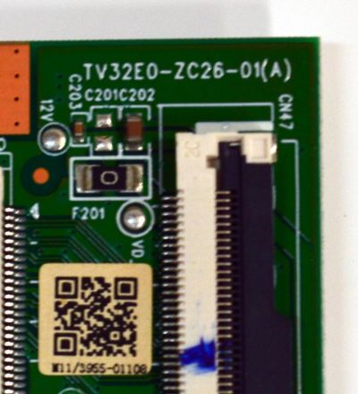 T-CON ORIGINAL PARA TV ONN / NUMERO DE PARTE 513C32E0M11 / TV32E0-ZC26-01 (A) / 303C32E0231 / 538E02GL17583A0 / M11/3955-01108 / PANEL HV320WHB-F56 / DISPLAY HV320WHB-F56 REV.4.0 / MODELO 100012589 32" - Imagen 2