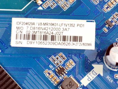 MAIN FUENTE COMBO ORIGINAL PARA TV JVC ROKU HD / NUMERO DE PARTE 02-3MT816A24-J02T / CV816-N42 / 7.D816N212000.3A7 / V8-MR16K01-LFV1352 / PANEL LVW240CMDO / DISPLAY V236BJ1-P01 REV.CB / MODELO SI24R - Imagen 3