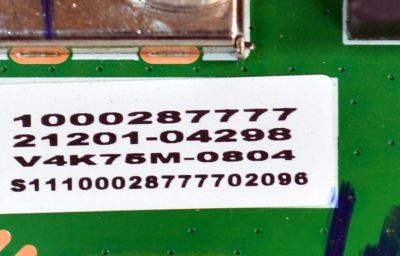 MAIN ORIGINAL PARA TV VIZIO 4K UHD HDR SMARCAST / NUMERO DE PARTE 21201-04298 / MB-MT5586-A / 1000287777 / PANEL BOEI750WQ1 / DISPLAY HV750QUB-F91 REV.2.0 / MODELO V4K75M-0804 / V4K75M-0804 LBSFT6HA - Imagen 2