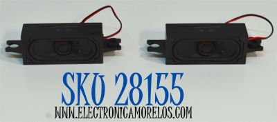 KIT DE BOCINAS ORIGINAL PARA TV ONN 2 PIEZAS / NUMERO DE PARTE 378G1000309GBA / 378G1000309GBA / MODELO 100012589 32"