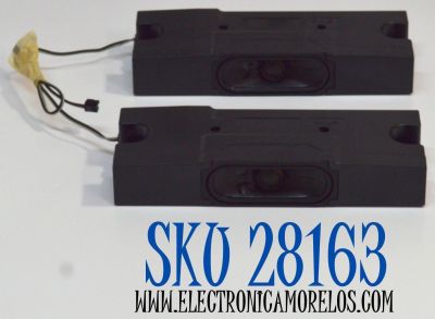 KIT DE BOCINAS ORIGINAL PARA TV TCL 2 PIEZAS / NUMERO DE PARTE 12302-500172 / B7019030-E1-X1 / MODELO 55Q651G