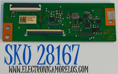 T-CON ORIGINAL PARA TV VIZIO / NUMERO DE PARTE 513C43B0M10 / TV43B0-ZC26-01 (A) / E168066 / M10/07483-05001 / 2010146322 / DISPLAY PT400CT02-1 VER.1.0 / MODELO VFD40M-0810 / VFD40M-0810 LMC1T9PA