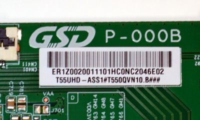 T-CON ORIGINAL PARA TV VIZIO / NUMERO DE PARTE T55UHD-ASS1 / GSD P-000B / ER1Z0020011101 / HCONC2046E02 / PANEL TPT550WR-QVN10.U / DISPLAY T550QVN10.B / MODELO V4K55M-0801 / V4K55M-0801 LTCWT1HB - Imagen 2