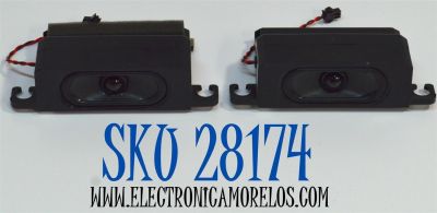 KIT DE BOCINAS ORIGINAL PARA TV LG 2 PIEZAS / NUMERO DE PARTE 378G0110457YAC / MODELO 50UM6900PUA / 50UM6900PUA.CUSRLH