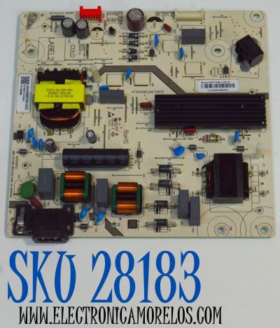 FUENTE DE PODER ORIGINAL PARA TV PHILIPS / NUMERO DE PARTE 81-PBE151-M155002 / MP170M-1 / MP170M-1-02-01 / L0600262429 / 471900806 / PANEL LVU650CSDX E1077 / T8-65D6290-LPY001 / DISPLAY ST6451D06-3 VER.2.2 / MODELO 65PUL7973/F7 / 65PUL7973/F7 A
