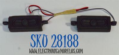 KIT DE BOCINAS ORIGINAL PARA TV ONN 2 PIEZAS / NUMERO DE PARTE MTC24 / MTC24LED / MODELO 100012590 24"