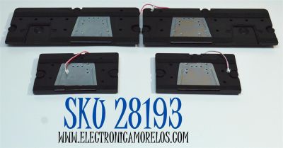 KIT DE BOCINAS ORIGINAL PARA TV HISENSE 4 PIEZAS / NUMERO DE PARTE VIT10160 / VIT12280 / X385-A3 / X345-A3 / MODELO 55S75N / 55S7N