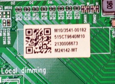 MAIN ORIGINAL PARA TV ONN ROKU 4K UHD HDR / NUMERO DE PARTE 515CT9640M10 / AMT9640-ZC01-01 / M10/3541-00182 / 2130006673 / M24142-MT / PANEL JR645R3HD1K / MODELO 100012587 65" - Imagen 3