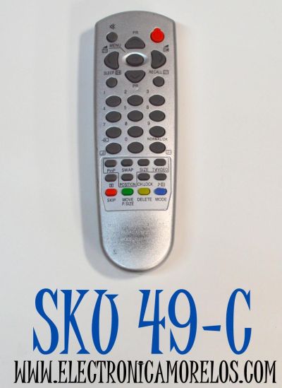 CONTROL REMOTO PARA RECEPTORES SATELITALES MODELOS BENJAMIN / COMPATIBLE CON RECEPTORES BELL SATELITE  TV / NUMERO DE PARTE RM-515D / RM-515D UNI  / MODELO 7500 / 9500 / 6500 / FUNCIONA COMO ALTERNATIVO PARA TELEVIORES  DAEWOO