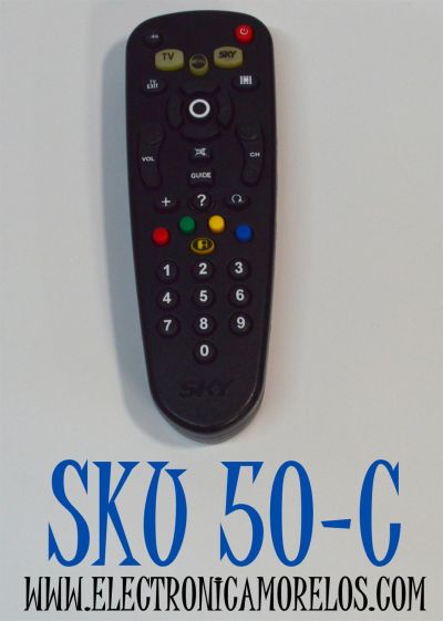 CONTROL REMOTO PARA LOS DECODIFICADORES DE SKY/VeTV / NUMERO DE PARTE MX348A / C5312-R / RC02M-0 / RC10M / HME-2SK / HME-3SKHD / RM-3SK / CE-SXY