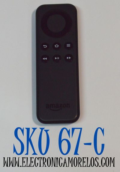 CONTROL REMOTO ORIGINAL PARA DISPOSITIVO AMAZON FIRE TV STICK / FIRE TV BOX / NUMERO DE PARTE CV98LM / 2ABDV-0929 / 201-150115 / MODELO LY73PR / W87CUN - Imagen 1