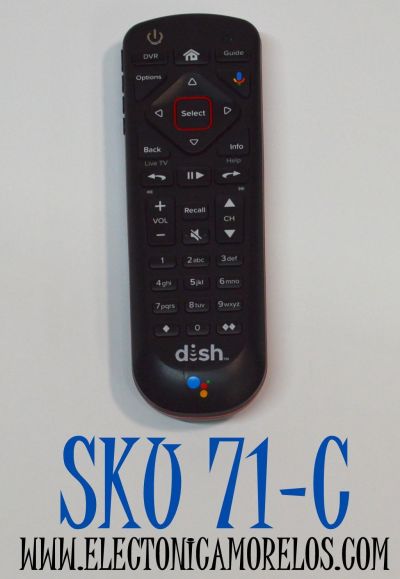 CONTROL REMOTO ORIGINAL POR VOZ DISH NETWORK 54.0 PARA CONTROLAR EL SISTEMA SATELITAL/TV/AUX/INPUT/DVR/ COMPATIBLE CON LOS RECEPTORES DISH NETWORK HOPPER/JOEY/WALLY / TECNOLOGIA RF/UFH 2G / NUMERO DE PARTE 219265/QVE4BRIS/ DN010064/MG3-2027/213164/218252