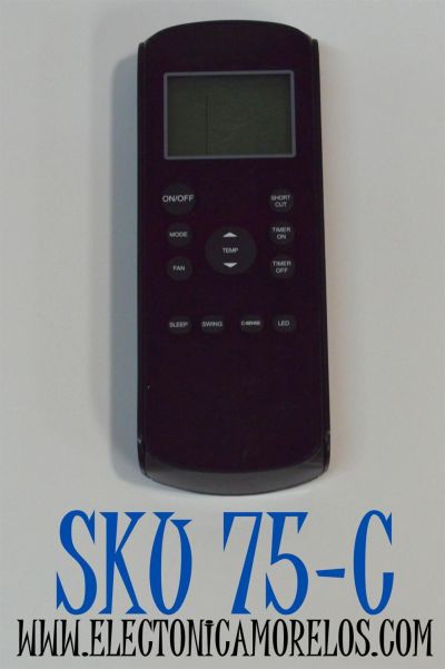 CONTROL REMOTO PARA AIRE ACONDICIONADO PORTATIL/MINI SPLIT MIDEA / COMPATIBLE CON LA MARCA ARCTIC KING / NUMERO DE PARTE RG57H4 / RG57H4B/BGEFU1-B / RG57A/BGEF / Z2101291012491 / 17317000008858 /R07/BGE / R07/BGCE / RG58B/BGE /RG58B1/BGE / R51M/E / R11HG