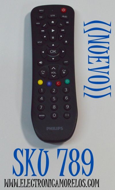 CONTROL REMOTO ORIGINAL NUEVO PHILIPS PARA TV/DVD BLU-RAY / BARRAS DE SONIDO / RECEPTORES DE CABLE/SATELITE / NUMERO DE PARTE SRP9232D/27 / 6177 CL5 / 4517-1 / PUEDE OPERAR HASTA 3 DISPOSITIVOS DE AUDIO Y VIDEO DIFERENTES