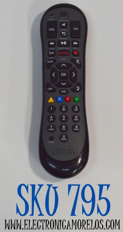 CONTROL REMOTO ORIGINAL PARA DECODIFICADORES Y TV. XFINITY / NUMERO DE PARTE XR2 / MG3-4268 / URC-4268BC0-XXXX-R /P11305-C04 / TX4CEB29A / TX4CEB29C1 / URC-4269BC1-1-R /URC-4268BC0 / FUNCIONA CON DECODIFICADORES XFINITY DVR / HD TV / INCLUYENDO X1 TV BOX