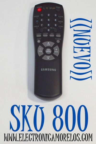CONTROL REMOTO ORIGINAL NUEVO SAMSUNG PARA TV, DVD,VCR.  / NUMERO  DE PARTE AA64-50233 / TM-57 /AA59-00325 / TM59-10095T /31T-016 / 00096A / 00141A / AK59-00084A / COMPATIBLE CON PANTALLAS SAMSUNG ANALOGICAS Y DIGITALES