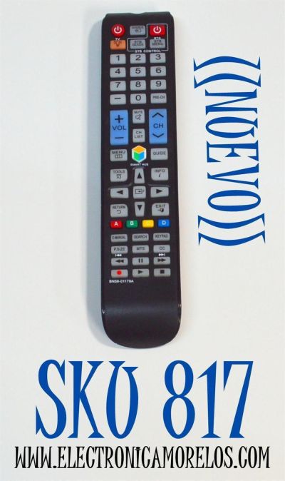CONTROL REMOTO NUEVO PARA TV SAMSUNG / NUMERO DE PARTE BN59-01179A / BN59-01223A / MODELO UN75H6350AFXZA / UN65H6350AFXZA / UN60H6350AFXZA / UN55H6350AFXZA / UN50H6350AFXZA / UN48H6350AFXZA / UN40H6350AFXZA / UN32H6350AFXZA