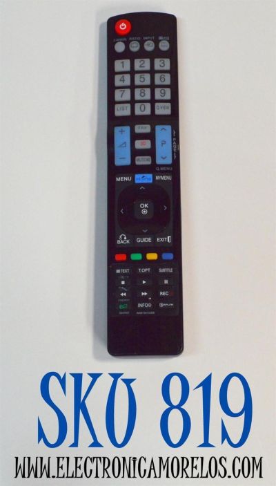 CONTROL REMOTO ORIGINAL PARA TV LG / SMART TV / NUMERO DE PARTE AKB73615309 / HR-A906 / AKB72914293  / AKB74115501 / AKB72914207 / AKB73615306 / AKB72914020 / AKB72914238 / AKB736655862 / COMPATIBLE CON VARIOS MODELO DE TV / LCD / LED / SMART TV