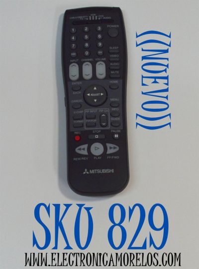 CONTROL REMOTO ORIGINAL NUEVO PARA TV MITSUBISHI / NUMERO DE PARTE UR64EC2276-3 / 29P116B10 / 290P116010 / 290P116A10 / 290P116C10 / PUEDE OPERAR MULTIPLES DISPOSITIVOS INCLUYENDO TV/VCR/DVD/AUDIO/DBS/DTV / MODELO WD52327 / TL-60701 / WS-65515 / VS-4504R
