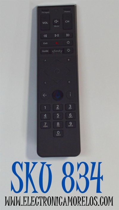 CONTROL REMOTO ORIGINAL PARA TV XFINITY POR VOZ / COMPATIBLE CON DECODIFICADORES XFINITY X1 / Xi6 / Xi5 / XG2 / FLEX DE XFINITY/COMCAST/NUMERO DE PARTE XR15 V2-UQ / MG3-43523 / URC4352BC3-X-R / L214001-3 / P17069-C1 / XR15 / XR15-RF / XR15V2-UQ / XR15-UQ