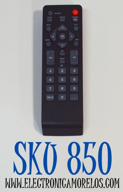 CONTROL REMOTO ORIGINAL PARA TV EMERSON / NUMERO DE PARTE NH000UD / NH001UD / NH305UD / NH303UD / NH307UD / NH310UP / MODELO LF501EM5F / LF402EM6 / LF461EM4 / LC19EMX / LC320EMX / LC320EMXFB2 / CLC320EM2F / CLC401EM2F / COMPATIBLE CON LA MARCA SYLVANIA