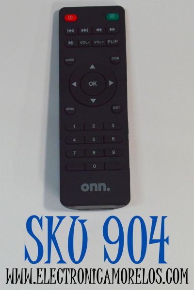CONTROL REMOTO ORIGINAL PARA PROYECTOR ONN / FUNCIONA CON LOS PROYECTORES DE CINE EN CASA LCD DE LA MARCA ONN / NUMERO DE PARTE X31-2 / 100020900 / 100010682 / 100096801 / ONA19AV901 / ONA19AV902