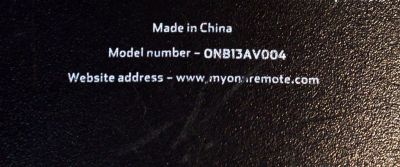 CONTROL REMOTO ONN PARA CONTROLAR VARIOS EQUIPOS DE AUDIO Y VIDEO COMO TELEVISORES / REPRODUCTORES DE DVD/VCR  / DECODIFICADORES DE CABLE/SATELITE / FUNCIONA CON VARIAS MARCAS / NUMERO DE PARTE ONB13AV004 / WD-1232C / P13005 - Imagen 3