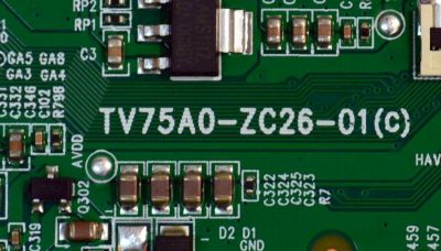 T-CON ORIGINAL PARA TV ONN / NUMERO DE PARTE 513C75A0M32 / TV75A0-ZC-01(C) / M32/3466-02803 / 2130006675 / 303C75A0233 / PANEL JR645R3HD1K / MODELO 100012587 65" - Imagen 3