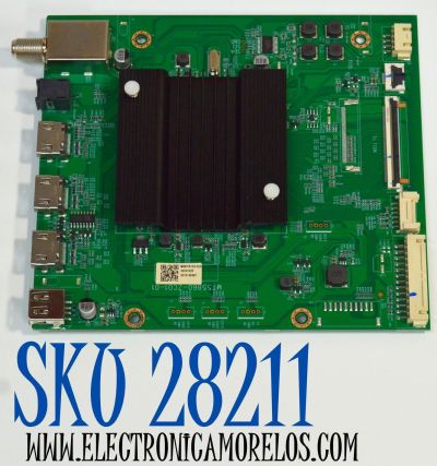 MAIN ORIGINAL PARA TV VIZIO 4K UHD HDR SMARTCAST / NUMERO DE PARTE 515C55860M06Y / MT55860-ZC01-01 / M06Y/9132-0222 / 2010145367 / DISPLAY JR645R3HA3L / MODELO V4K65M-0810