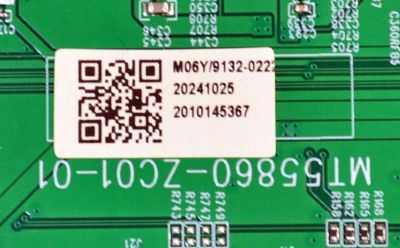 MAIN ORIGINAL PARA TV VIZIO 4K UHD HDR SMARTCAST / NUMERO DE PARTE 515C55860M06Y / MT55860-ZC01-01 / M06Y/9132-0222 / 2010145367 / DISPLAY JR645R3HA3L / MODELO V4K65M-0810 - Imagen 2