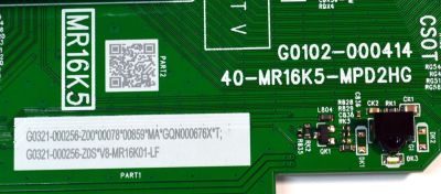 MAIN FUENTE COMBO ORIGINAL PARA TV TCL FULL HD ROKU TV / NUMERO DE PARTE G0321-000256 / G0102-000414 / 40-MR16K5-MPD2HG / MR16K5 / G0321-000256-Z00 / G0321-000256-Z0S / V8-MR16K01-LF / PANEL LVF430NDEL / DISPLAY ST4251B05-2 VER.2.5 / MODELO 43S310R - Imagen 3