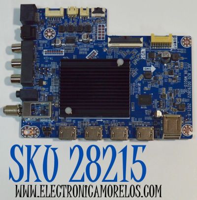 MAIN ORIGINAL PARA TV ONN ROKU 4K UHD HDR / NUMERO DE PARTE JUC7.820.00293822 / RK.M9010-UC / 18134210034 / 2E08922C0 / 950131433N / PANEL C550Y20-G5 / DISPLAY HV550QUB-F70 / MODELO 100012586 55"