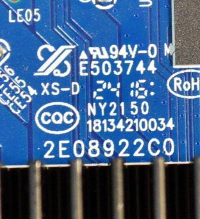 MAIN ORIGINAL PARA TV ONN ROKU 4K UHD HDR / NUMERO DE PARTE JUC7.820.00293822 / RK.M9010-UC / 18134210034 / 2E08922C0 / 950131433N / PANEL C550Y20-G5 / DISPLAY HV550QUB-F70 / MODELO 100012586 55" - Imagen 4