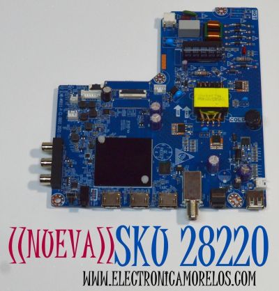 MAIN FUENTE COMBO ORIGINAL NUEVA PARA TV JVC HD ROKU TV / NUMERO DE PARTE MB-M9011-P-CL-0001 / MBA-RKM9011-FC-A0005-03 / 950105114 / 18134210034 / 2E08815A0 / PANEL C320Y20-G5 / MODELO SI32R