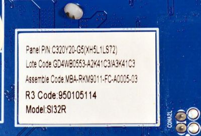MAIN FUENTE COMBO ORIGINAL NUEVA PARA TV JVC HD ROKU TV / NUMERO DE PARTE MB-M9011-P-CL-0001 / MBA-RKM9011-FC-A0005-03 / 950105114 / 18134210034 / 2E08815A0 / PANEL C320Y20-G5 / MODELO SI32R - Imagen 4