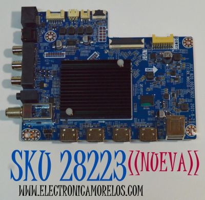 MAIN ORIGINAL NUEVA PARA TV DAEWOO 4K UHD HDR ROKU TV / NUMERO DE PARTE JUC7.820.00293822 / RK.M9010-UC / MBA-RKM9010-UC-B0002 / 18134210034 / 2E08922C0 / MODELO DAW70UR