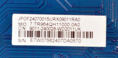 MAIN ORIGINAL PARA TV DAEWOO 4K UHD HDR ROKU TV / NUMERO DE PARTE 9011-240028-WD2011UK / CVR964_QH / 7.TR964QH11000.0A0 / JRX09011RA / 2480200558 / MODELO DAW70UR - Imagen 3