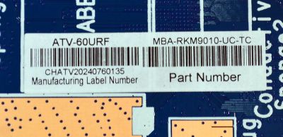 MAIN ORIGINAL PARA TV ATVIO FULL HD ROKU TV / NUMERO DE PARTE MB-M9010-DL-0190 / MBA-RKM9010-UC-TC / CQC150G1121816 / MODELO ATV-60URF - Imagen 3