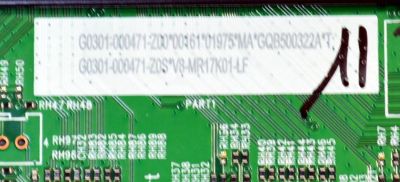 MAIN ORIGINAL PARA TV TCL 4K UHD HDR ROKU TV / NUMERO DE PARTE G0301-000471 / 11602-500975 / 40-MR17TE-MAA2HG / MR17TE / G0301-000471-Z00 / G0301-000471-Z0S / V8-MR17K01-LF / PANEL LVU430NDAL / DISPLAY T430QVN03.G / MODELO 43S451 - Imagen 4