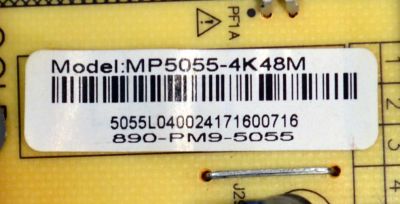 FUENTE DE PODER ORIGINAL PARA TV WESTINGHOUSE / NUMERO DE PARTE MP5055-4K48M / MP5055-4K48 / 890-PM9-5055 / PANEL T430-DXC-DLED / MODELO WD43UB4530 - Imagen 3