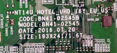 MAIN ORIGINAL PARA TV SAMSUNG 4K UHD SMART TV / NUMERO DE PARTE BN94-11095A / BN41-02545B / BN41-02545 / BN9411095A / PANEL CY-KK055HGLV8H / DISPLAY LSF550FN08-L14 / BN96-39045A / MODELO HG55NE890UFXZA / HG55NE890UFXZA FA01 - Imagen 3