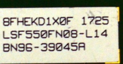 MAIN ORIGINAL PARA TV SAMSUNG 4K UHD SMART TV / NUMERO DE PARTE BN94-11095A / BN41-02545B / BN41-02545 / BN9411095A / PANEL CY-KK055HGLV8H / DISPLAY LSF550FN08-L14 / BN96-39045A / MODELO HG55NE890UFXZA / HG55NE890UFXZA FA01 - Imagen 2